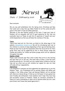 Newsletter - Penmoor Nursery