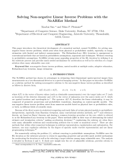 Solving Non-negative Linear Inverse Problems with the NeAREst