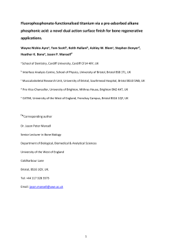 Microsoft Word 2007 - UWE Research Repository