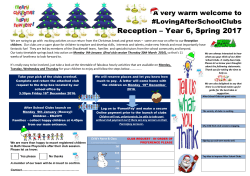 Shacklewell After School Clubs Newsletter and Timetable