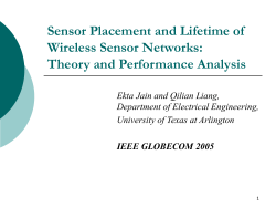Sensor Placement and Lifetime of Wireless Sensor Networks