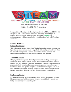 Science Fair Project - McCarty Elementary School PTA