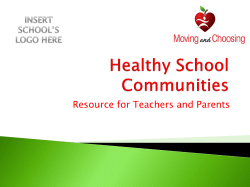 Healthy School Communities