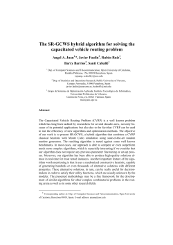 The SR-GCWS hybrid algorithm for solving the capacitated
