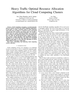 Heavy Traffic Optimal Resource Allocation Algorithms for
