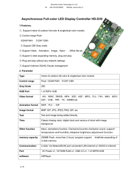 Asynchronous Full-color LED Display Controller HD-D10