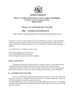 Notice to Mariners Ref: 5 INS of 2002