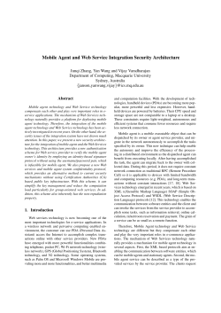 Mobile Agent and Web Service Integration Security Architecture