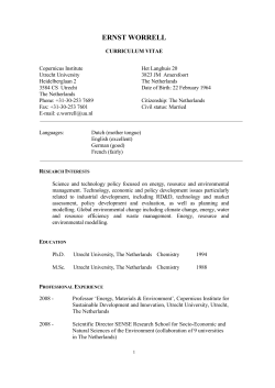 CURRICULUM VITAE - Oxford Institute for Sustainable Development