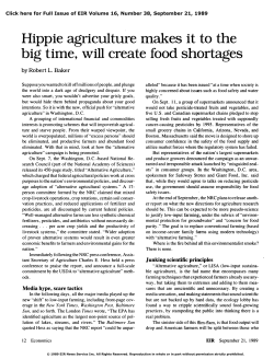 Hippie Agriculture Makes It to the Big Time, Will Create Food