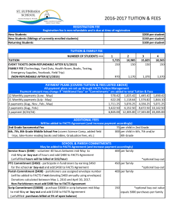 to view detailed tuition and fee information for