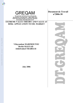 Extreme Value Theory and Value at Risk: Extreme Value Theory and