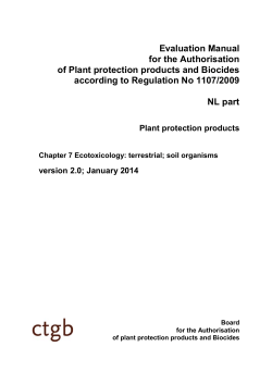 Terrestrial ecotoxicology Soil Organisms