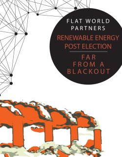 far from a blackout renewable energy post election