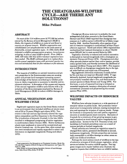 Proceedings-symposium on cheatgrass invasion, shrub die