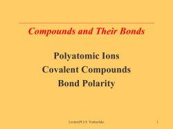 Chapter 4 Compounds and Their Bonds