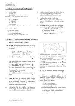 Exercise 3 &ndash; Combining Sets