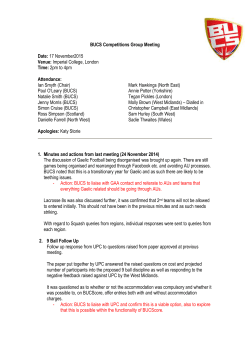 Competitions Group Minutes for 17/11/2015