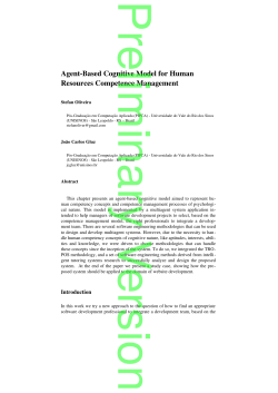 Agent-Based Cognitive Model for Human Resources