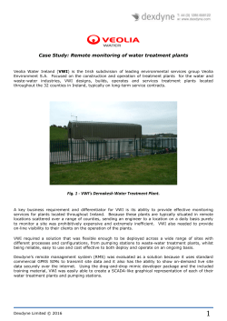 Case Study: Remote monitoring of water treatment plants Fig. 1