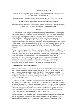 Teacher CPD: an opportunity for teachers to develop their talents