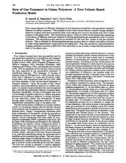 Rate of Gas Transport in Glassy Polymers