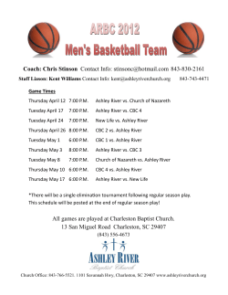 All games are played at Charleston Baptist Church. 13 San Miguel