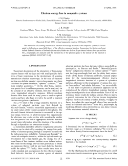Electron energy loss in composite systems