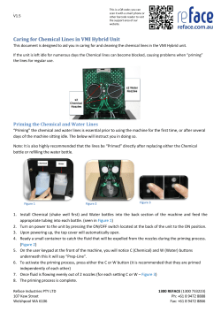 Caring for Chemical Lines in VMI Hybrid Unit