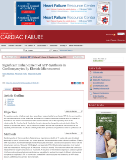 Significant Enhancement of ATP-Synthesis in Cardiomyocytes By