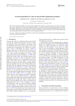 Practical algorithms for value-at-risk portfolio optimization problems