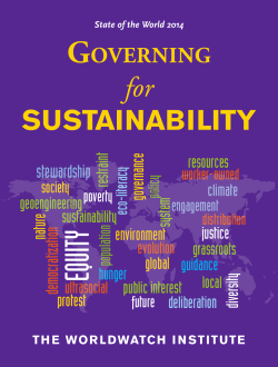 Governing for Sustainability