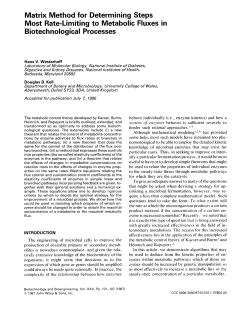 Matrix method for determining the steps most rate