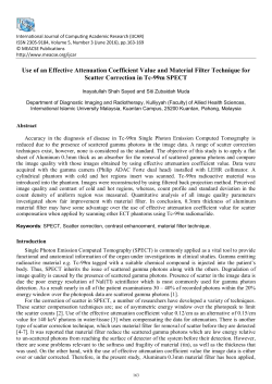 Use of an Effective Attenuation Coefficient Value and