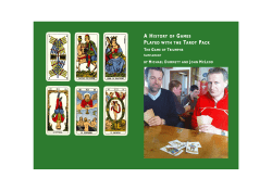 A History of Games Played with the Tarot Pack