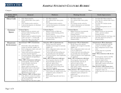 8D-10-11 Student Culture Rubric NLNS