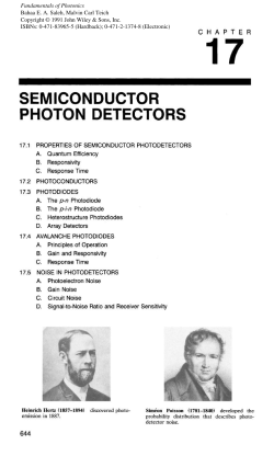 SEMICONDUCTOR PHOTON DETECTORS