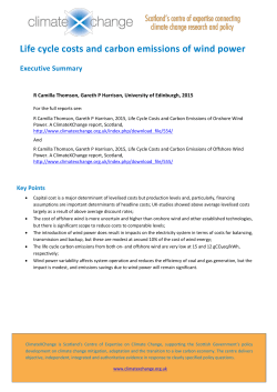 Life cycle costs and carbon emissions of wind