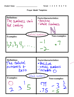 Real Number System Notes