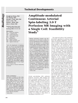 Amplitude Modulated Continuous Arterial Spin Labeling Perfusion