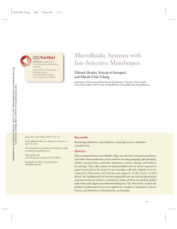 Microfluidic Systems with Ion-Selective Membranes