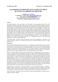 gas-dissolved high quality gasoline spray by using co2