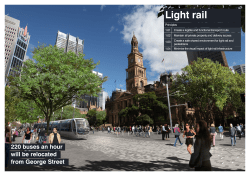 Light rail - City of Sydney