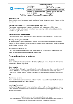 MP 15-101S Pollution Incident Response Management Plan