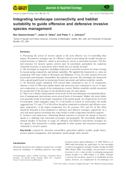 Integrating landscape connectivity and habitat suitability to guide