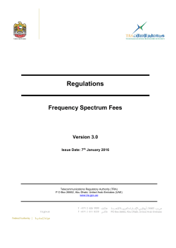 Spectrum Fees Regulations 2017
