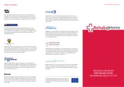 Project Partners ENGAGING GAME-bASED HomE