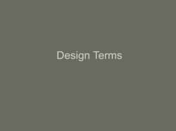 Balance, Directional Forces, Abstraction