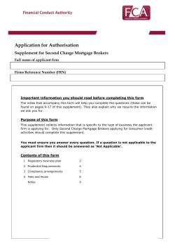 Mortgage supplement