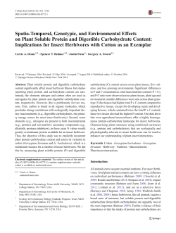 Spatio-Temporal, Genotypic, and Environmental